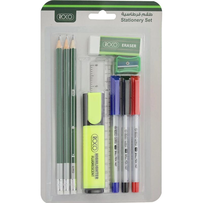 Roco Stationery Set - 10 Items