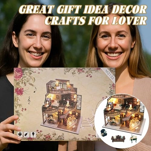 DIY Miniature House Kit - Vintage Coffee Shop