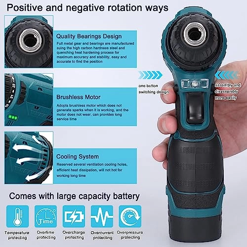 Cordless Driver Drill - 1300mAh