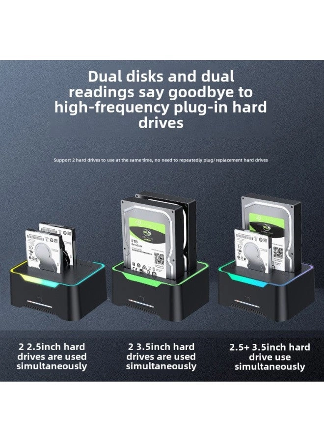 Dual-disk USB 3.0 Hard Disk Base