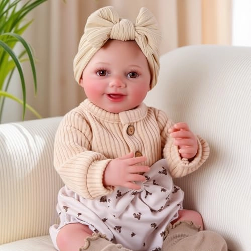 Reborn Baby Doll - 17 Inch Soft Vinyl Can Drink & Pee Ages 3+