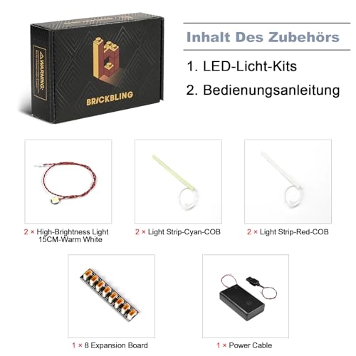 LED Light Set - Compatible with Lego 60444 F1 Garage Mercedes-AMG Alpine Cars