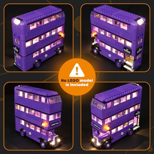 Night Bus Adventure - LED Lighting Kit Compatible with Lego 76446