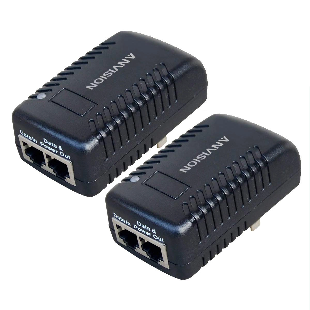 ANVISION PoE Power Adapter - 48V 0.5A IEEE 802.3af 10/100Mbps Pack