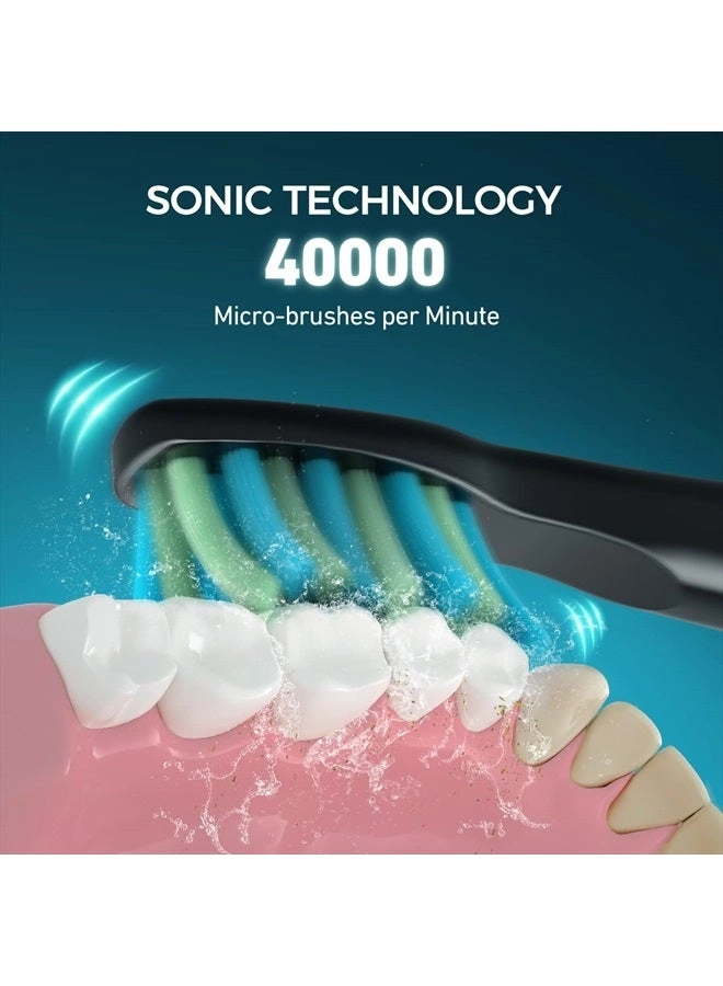 Replacement Brush Heads - Pack of 6 Black