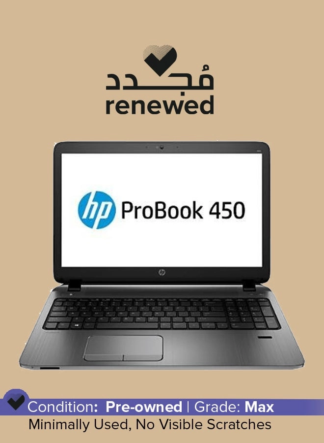 HP (Renewed) Probook 450 G2 - 15.6'' Core i3 4GB DDR3 256GB SSD