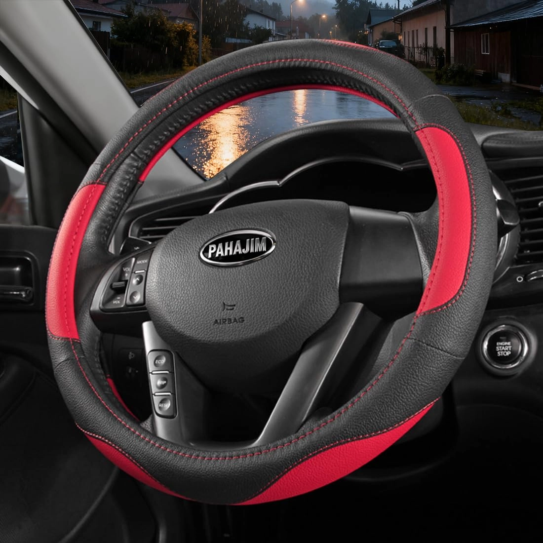 Leather Car Steering Wheel Covers
