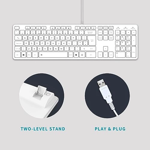 Slim USB Wired Keyboard - UK Wired