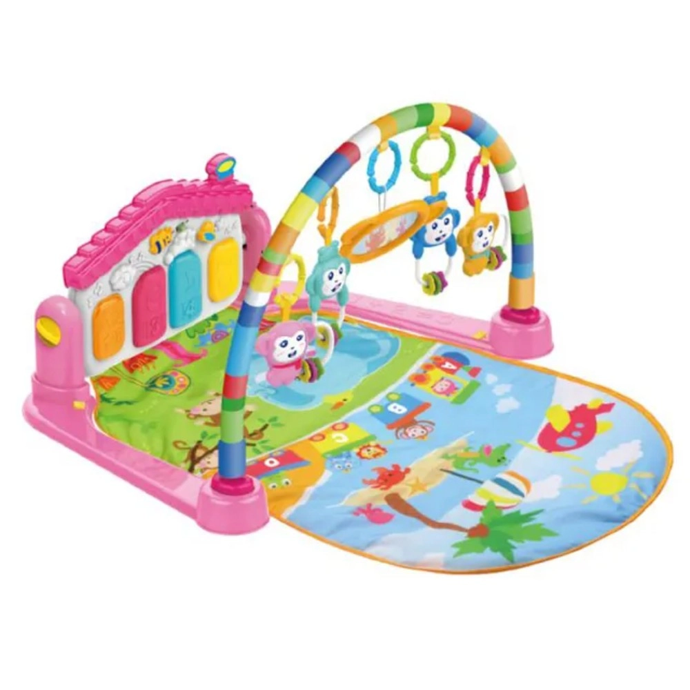 Baby Play Gym Piano Mat - Pink Newborn up to 12 months