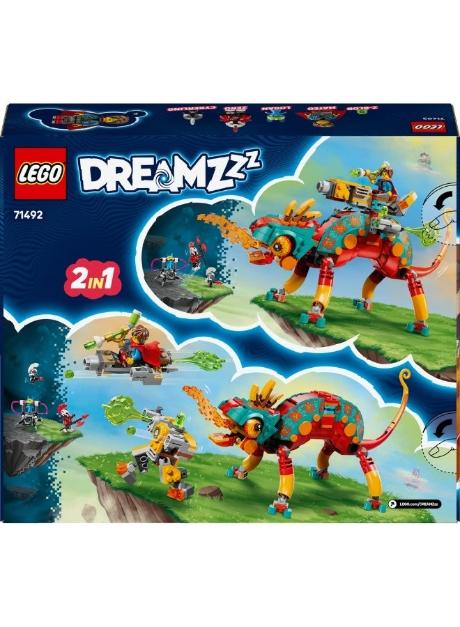 DREAMZzz 2in1 Mateo's Fire Chameleon (71492) - Fantasy Animal Figure 2 Minifigures