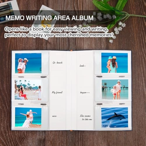 2x3" 180 Pockets PU Leather Photo Album