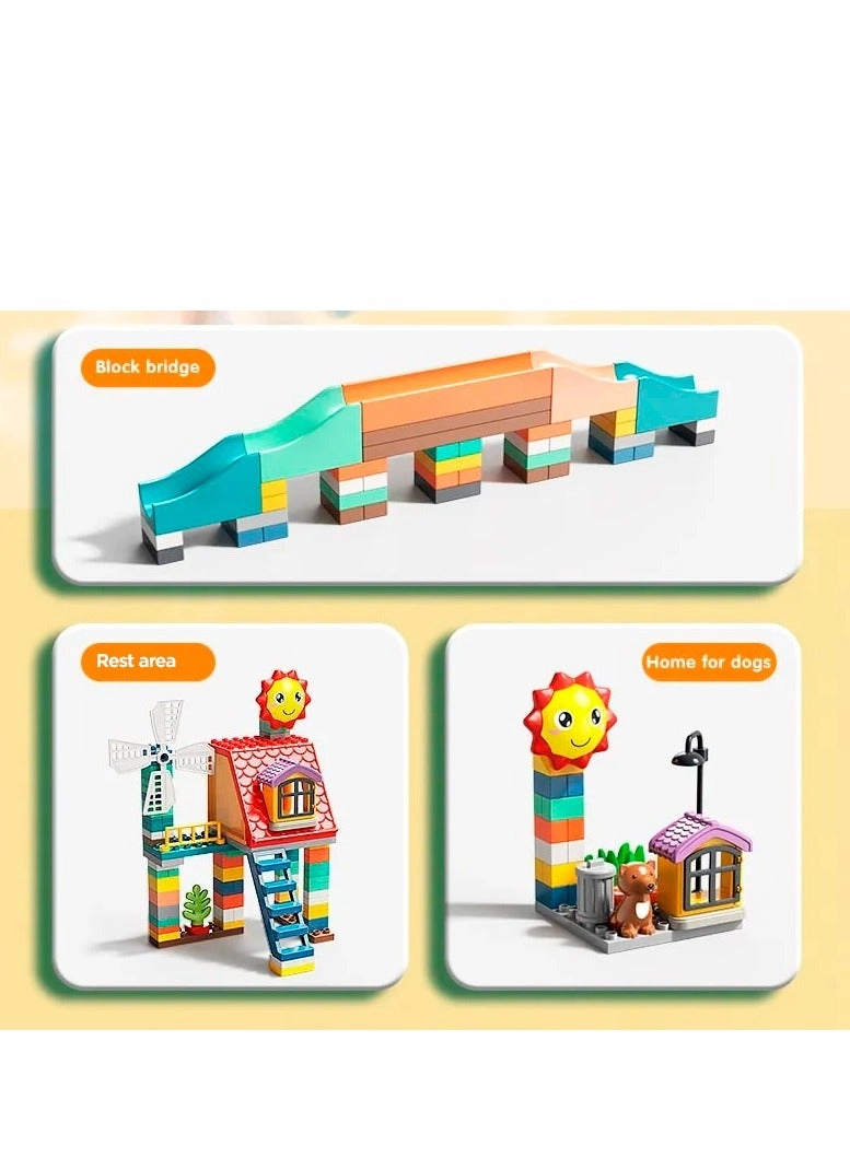 Marble Run Jungle Slide - Animals 330 pcs