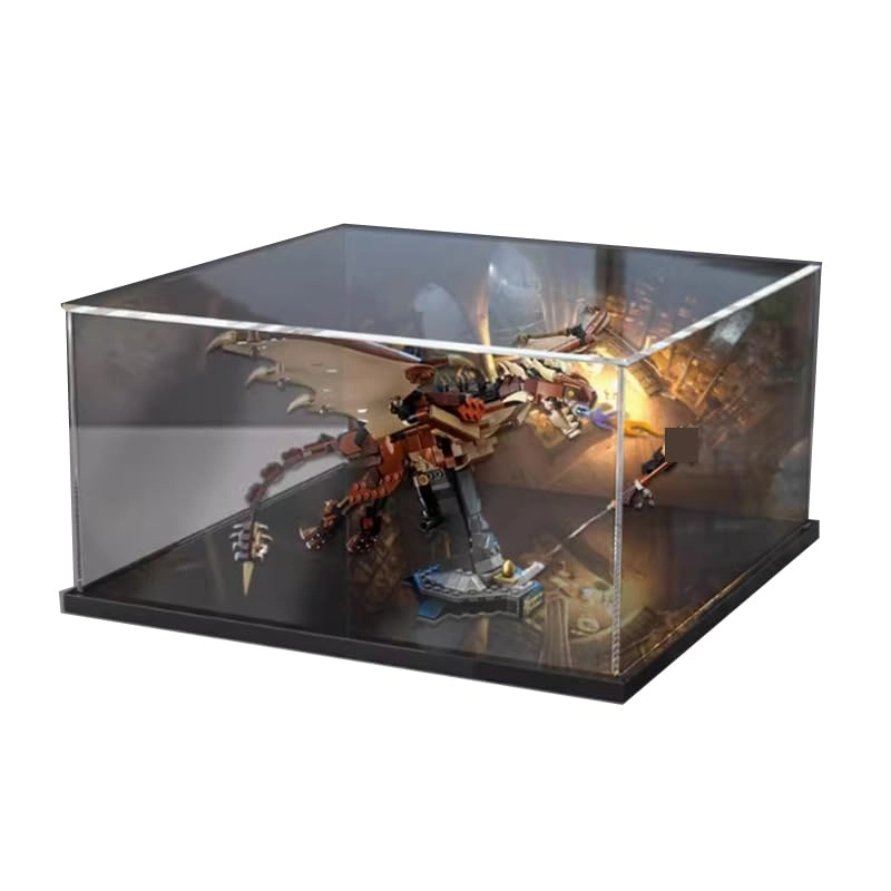 HCAEIOFJ Acrylic Display Case for LEGO Hungarian Horntail Dragon 76406