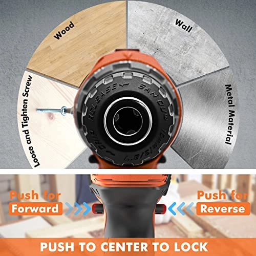 Cordless Drill - 20V 2AH + Cordless Impact Wrench