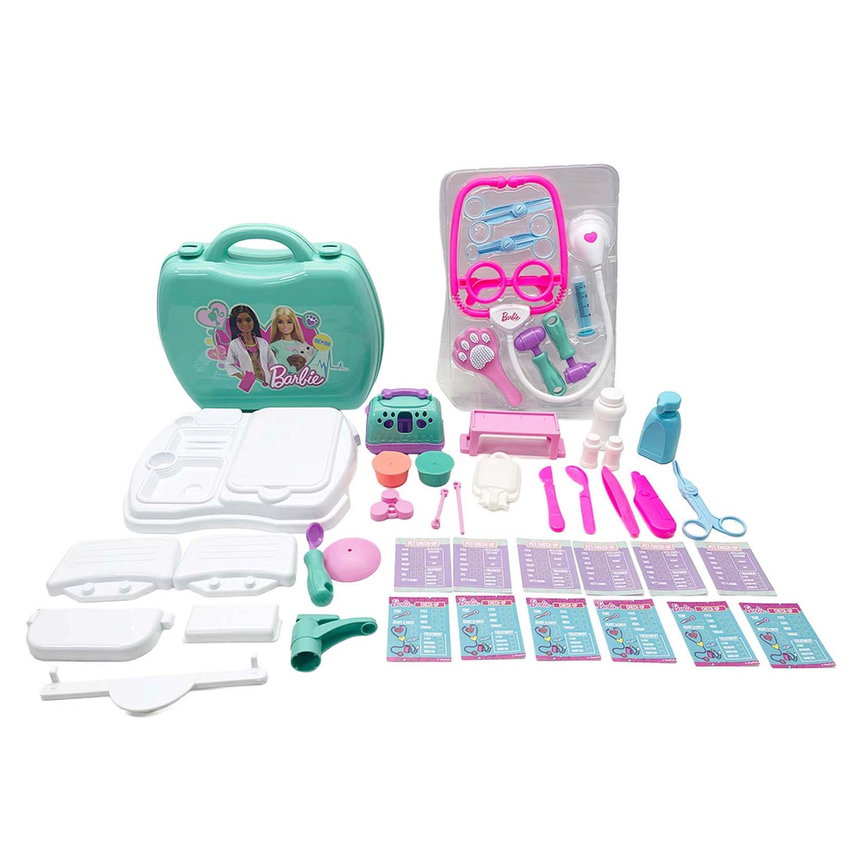 2-in-1 Mega Doctor and Vet Dual Role Play Set - 30+ pcs