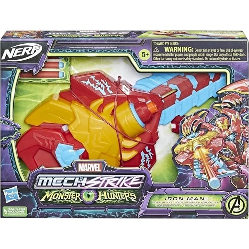Avengers Mech Strike Monster Hunters Iron Man Monster Blast Blade - 5yr Iron Man - Avengers (5010993935864)