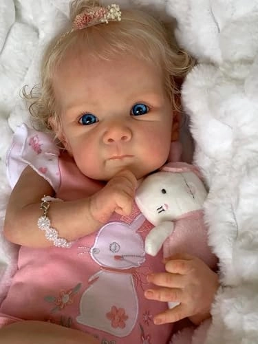 Reborn Baby Doll - 18 inch Silicone Full Body Ages 3+
