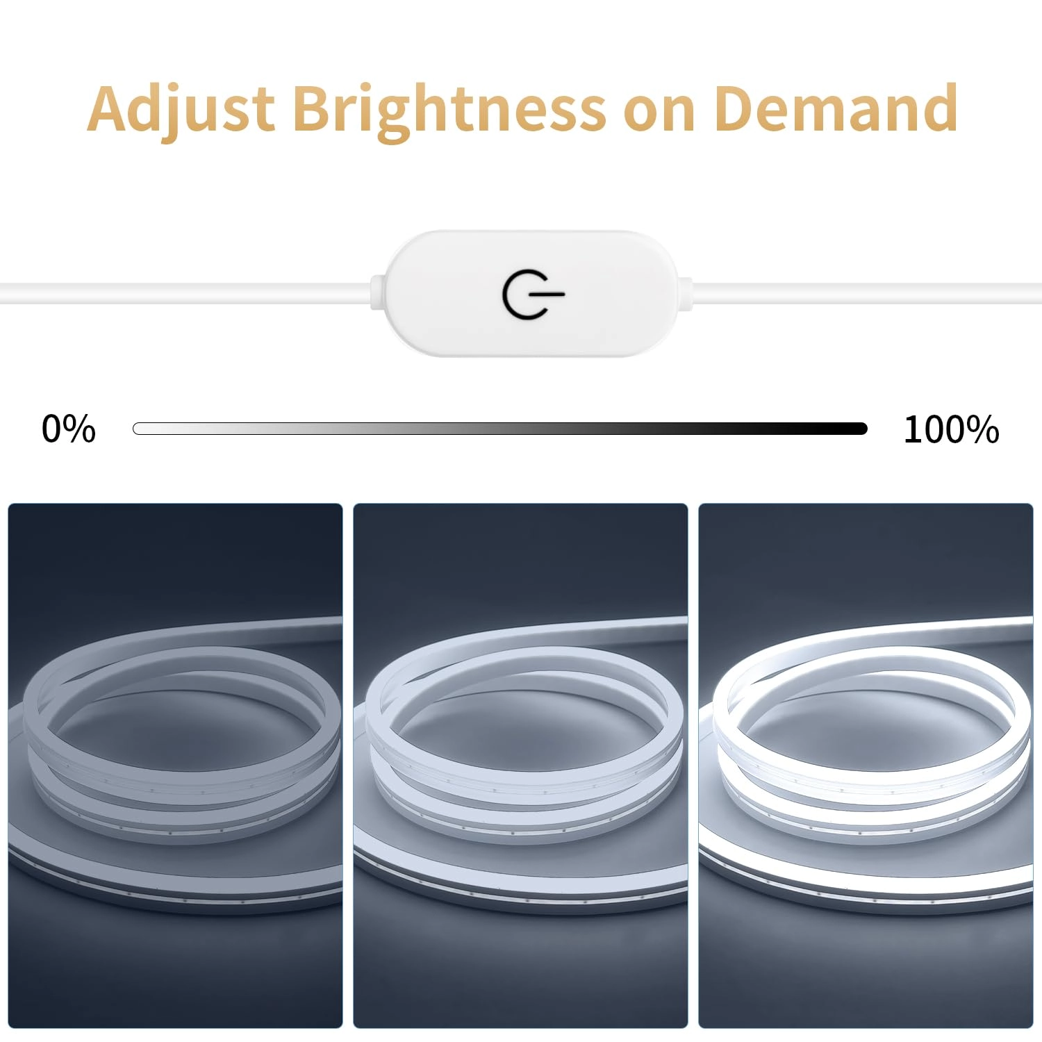 USB LED Neon Lights Strip - 6.6ft