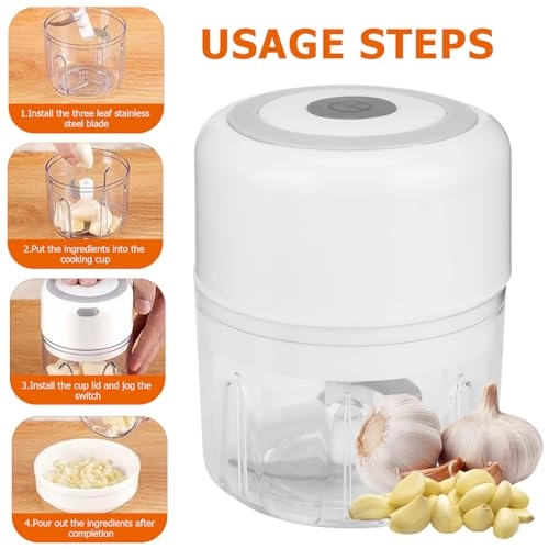 Mini Food Chopper - 250ML USB Charging Portable