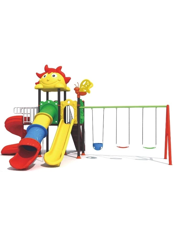 Multi Purpose Kids Outdoor Playing Equipments - 770x320x280cm 2+ Years