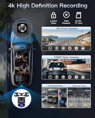 4k dash camera for car - 4K 30FPS