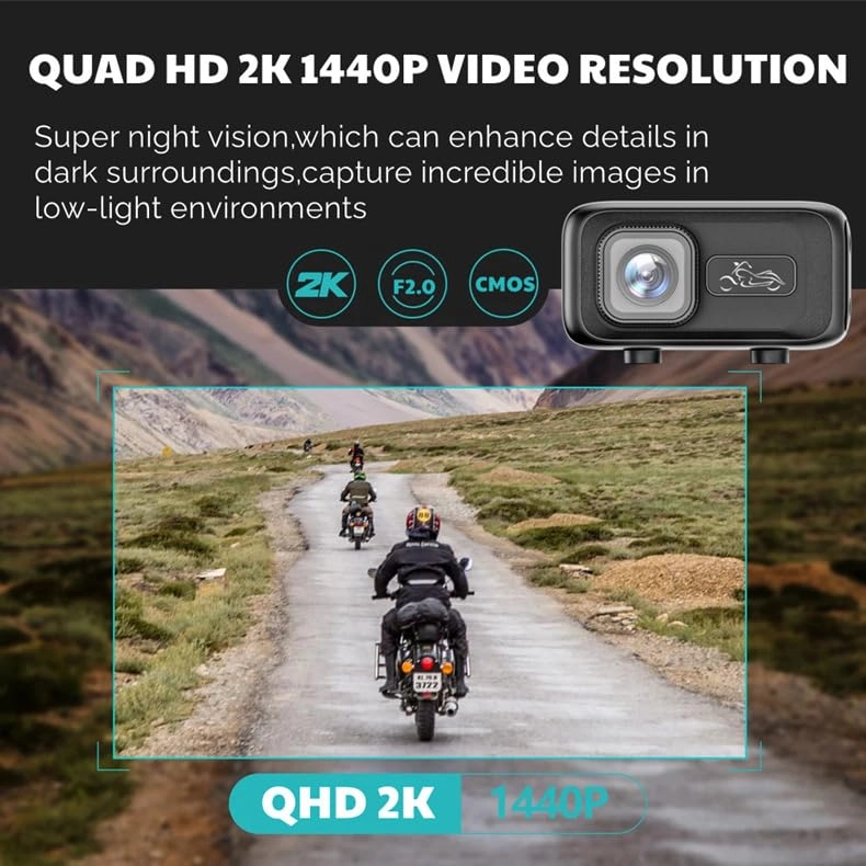 Motorcycle Dash Cam - 1080P