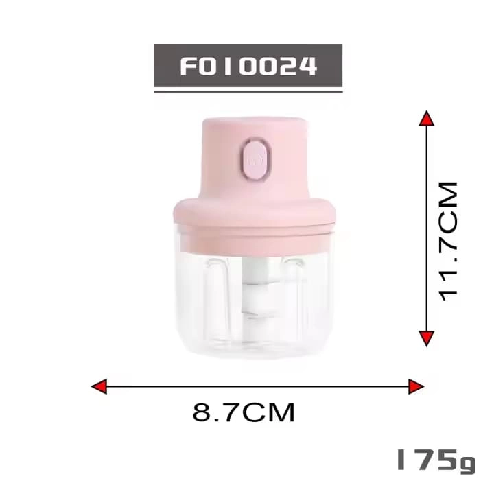 Automatic mini food grinder - electric USB rechargeable stainless steel blade