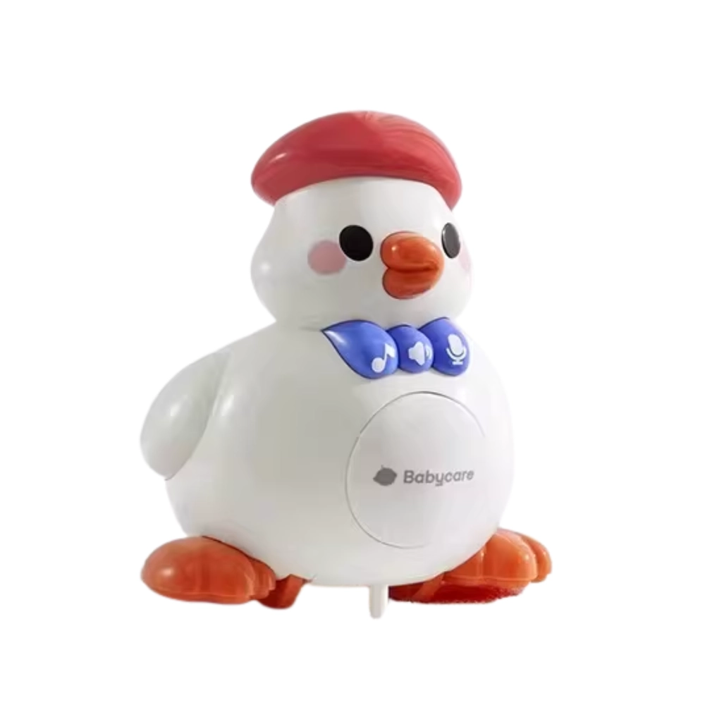 Babycare Crawling And Head-Lifting Musical Duck Toy - 12 months ABS plastic