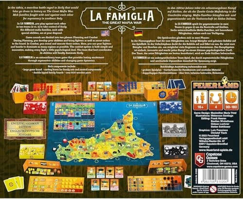 La Famiglia: The Great Mafia War - Team Strategy Board Game