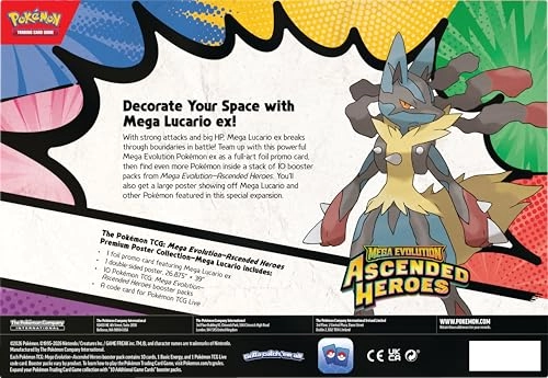 Mega Evolution Ascended Heroes Premium Poster Collection - 10pcs