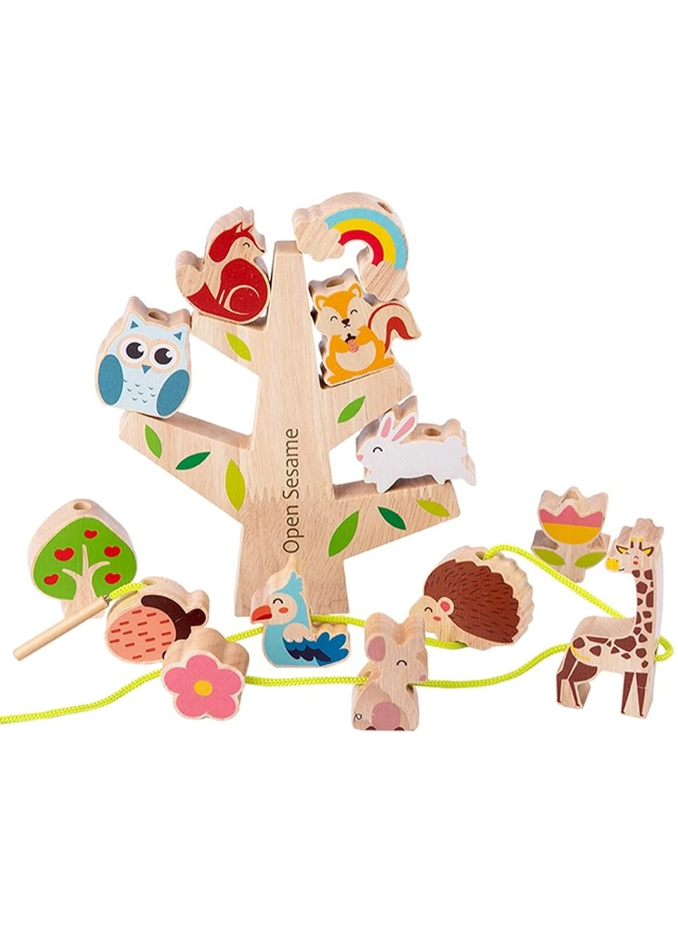 Animals Wooden Stacking Blocks - 2-4 years 10 pieces
