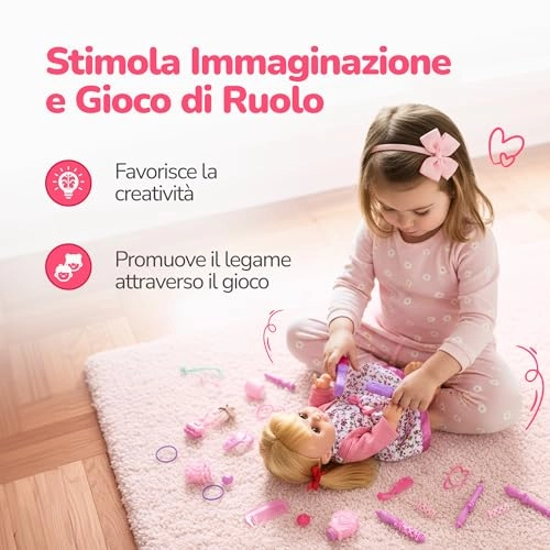 MiMi Baby Doll - 30 cm 18-piece Hairdressing Set