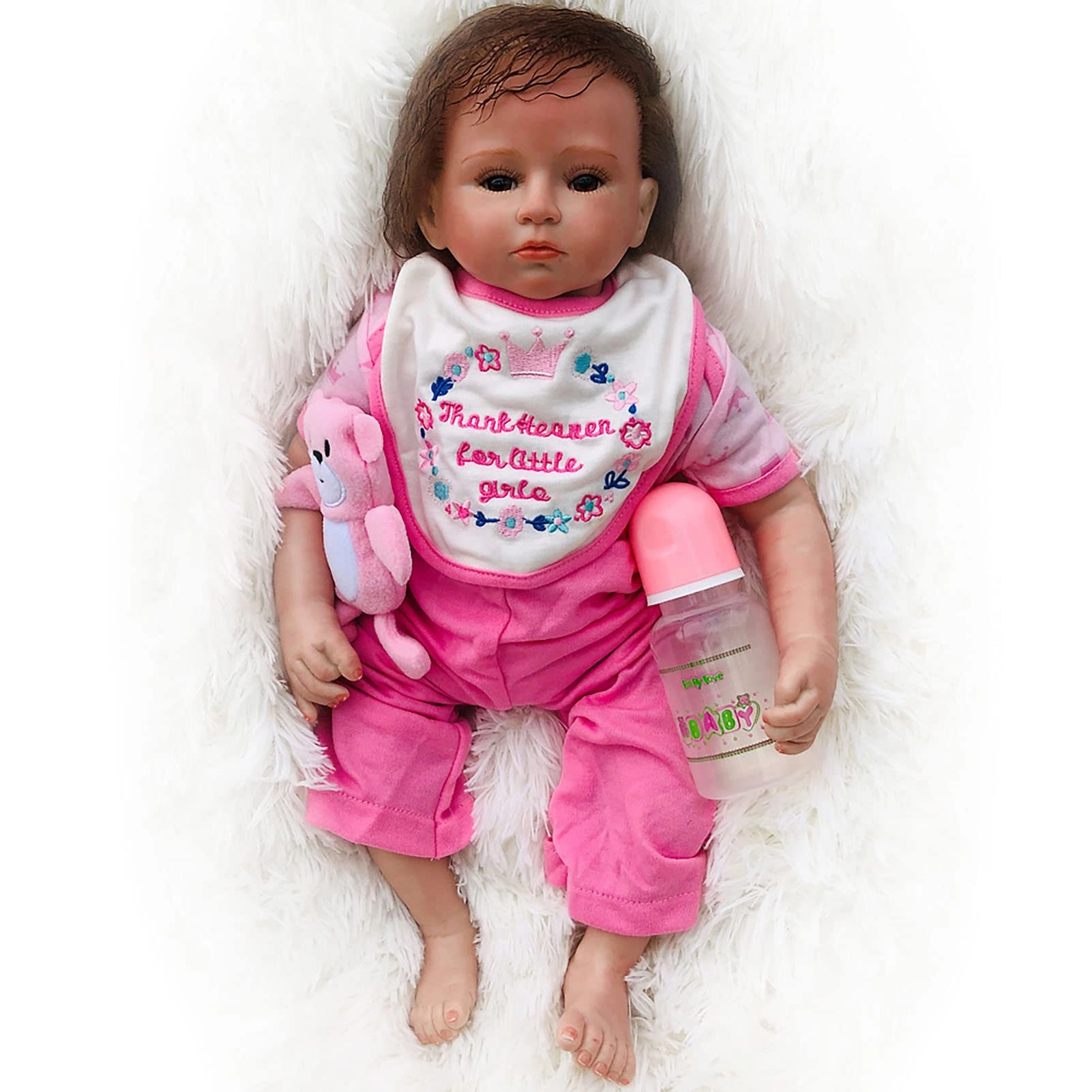 Reborn Baby Doll - 18 Inch 45cm Soft Vinyl Girl