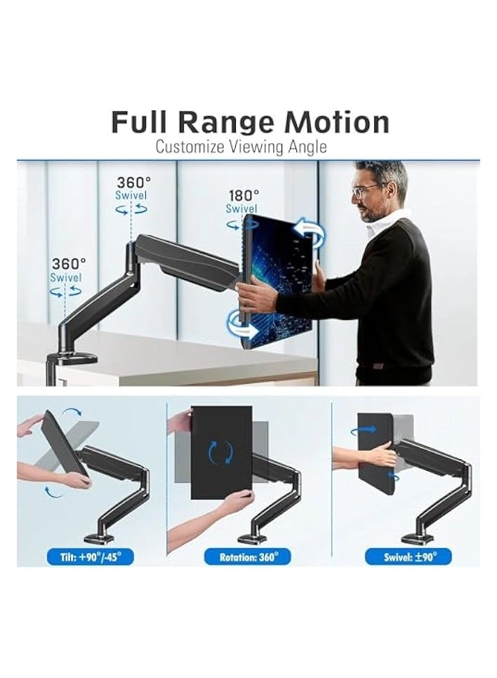 Monitor Mount Arm - Single 20 to 32 inches 75x75mm and 100x100mm