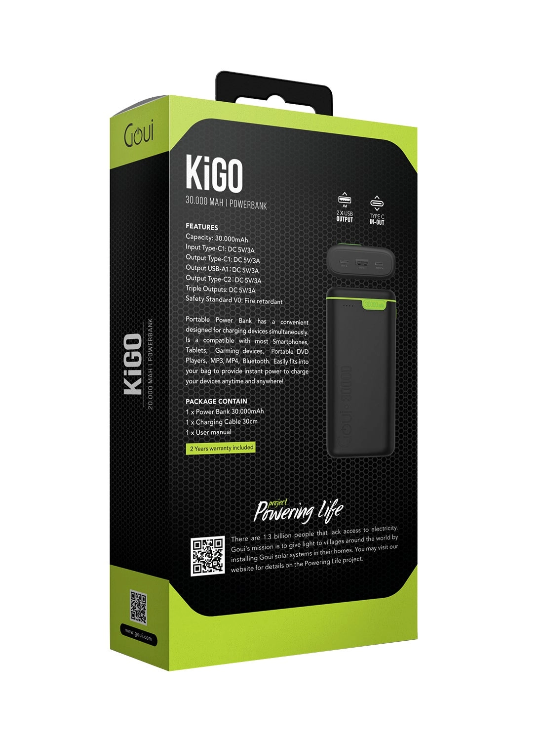 G-PB2G30-K - 30000 Watt-hour 1 USB 2 Type-C