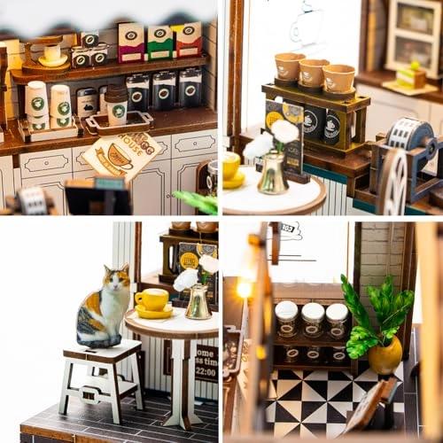 3D Wooden Puzzle Bookshelf Insert - Library of Books 1:24