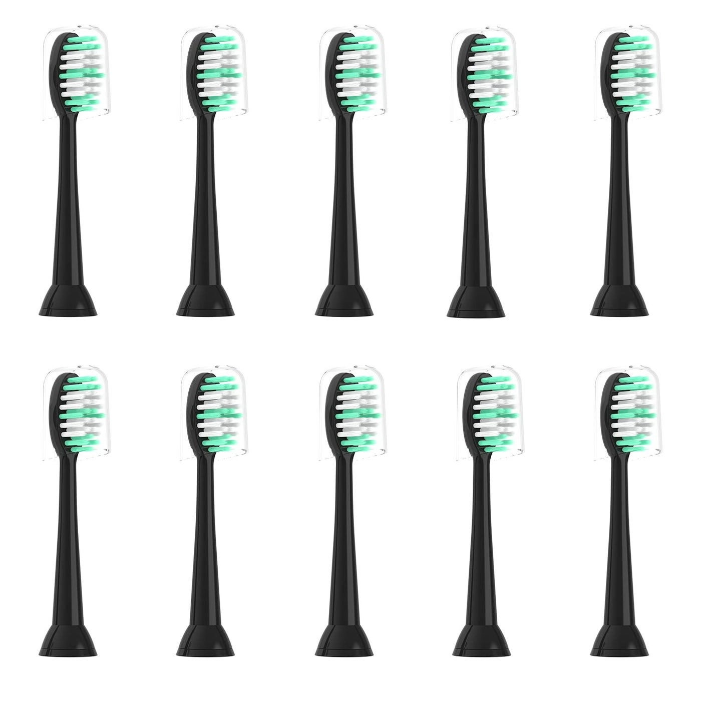 Replacement Toothbrush Heads - 10 Pack Soft Compatible with AquaSonic