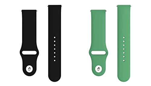 2 Pack 20mm Silicone Watch Band for Sekonda Motion
