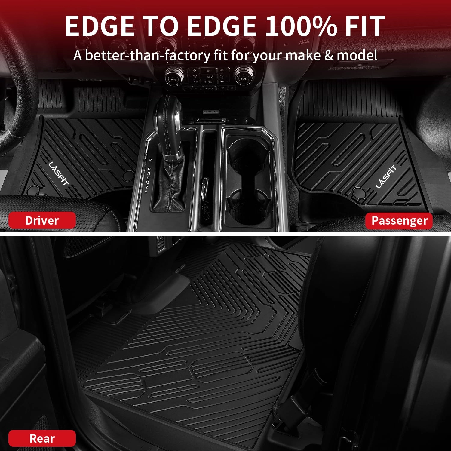 Floor Mats for Ford F250 F350 - 2012-2016 1st & 2nd Rows