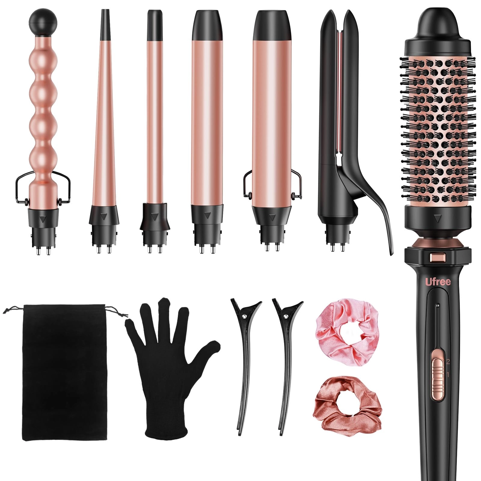 ufree 7-in-1 Curling Iron Set
