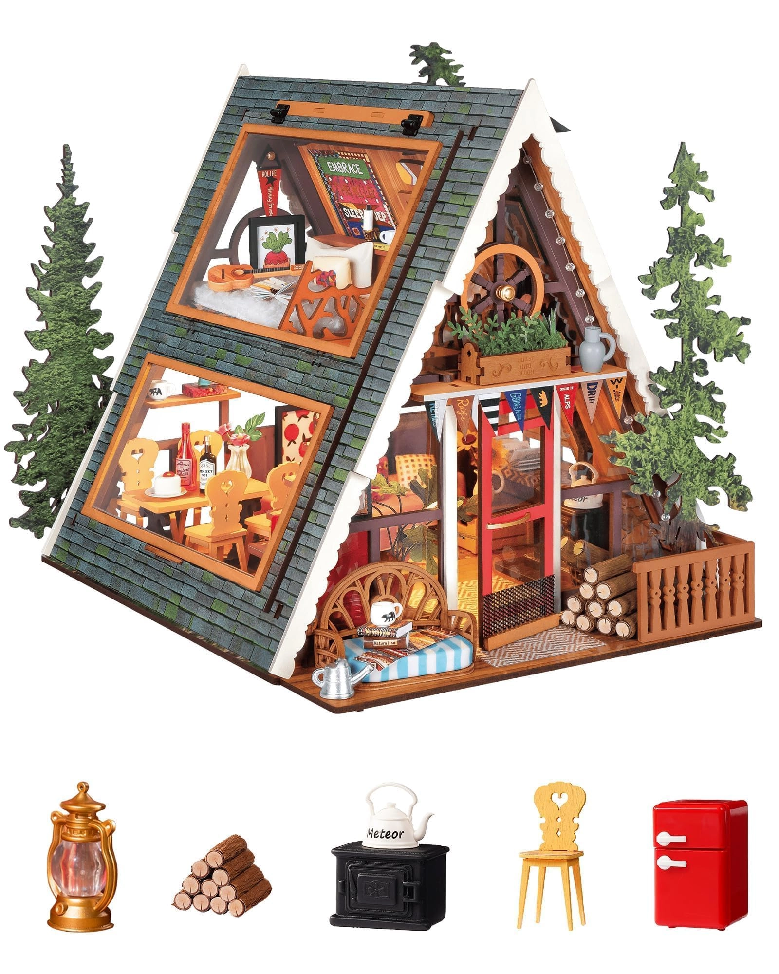 Rolife A-Frame Cabin - Forest 1:12