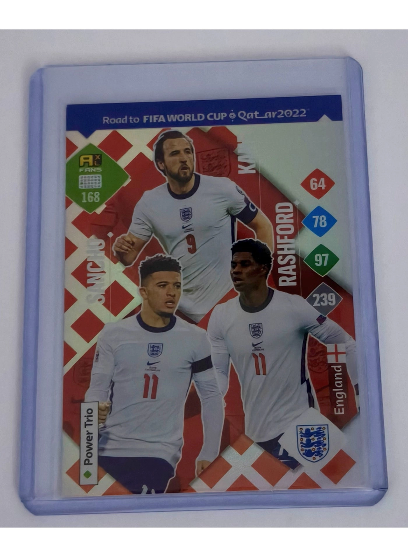 Panini England Power Trio - 2022 Road To Qatar World Cup