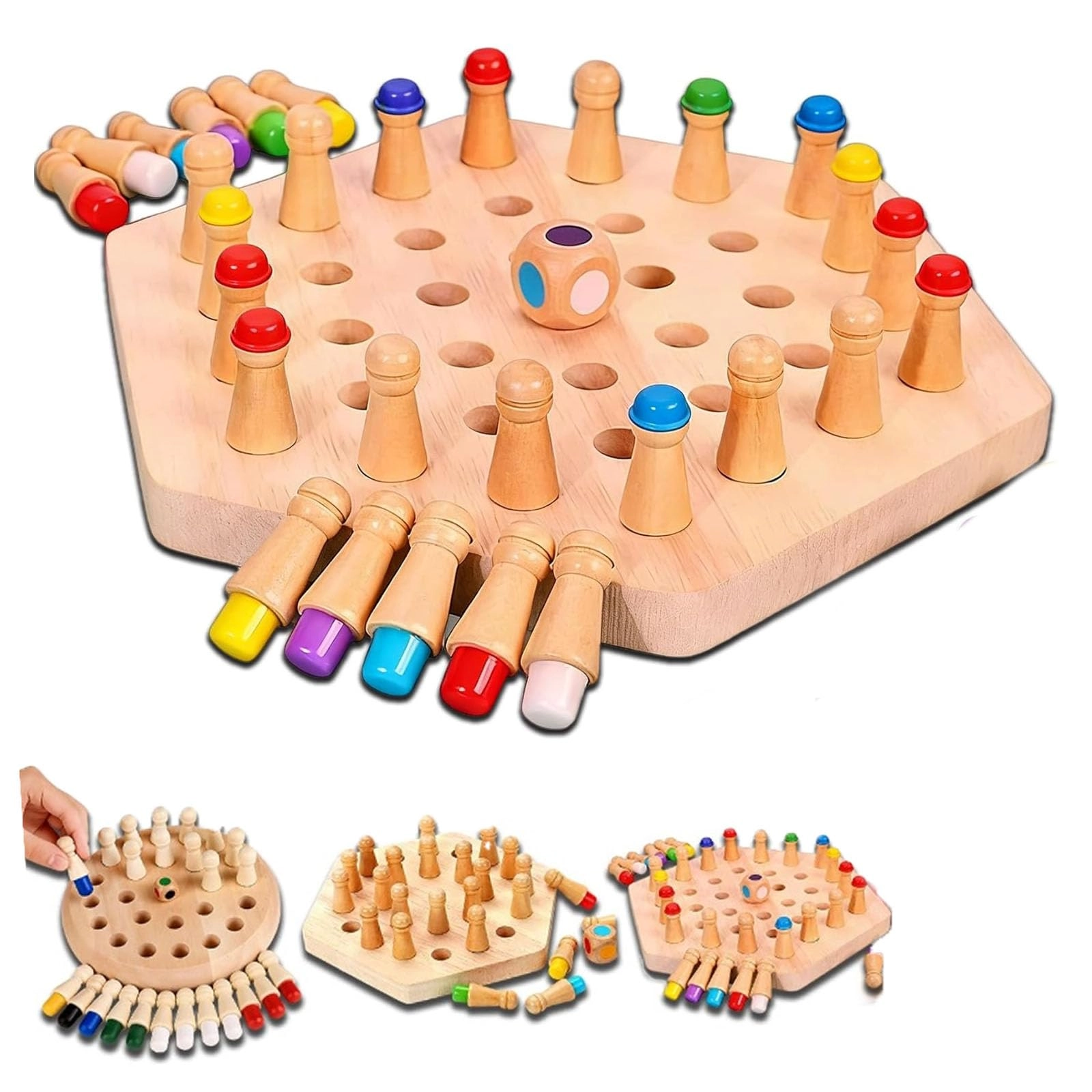 Wooden Memory Match Stick Chess