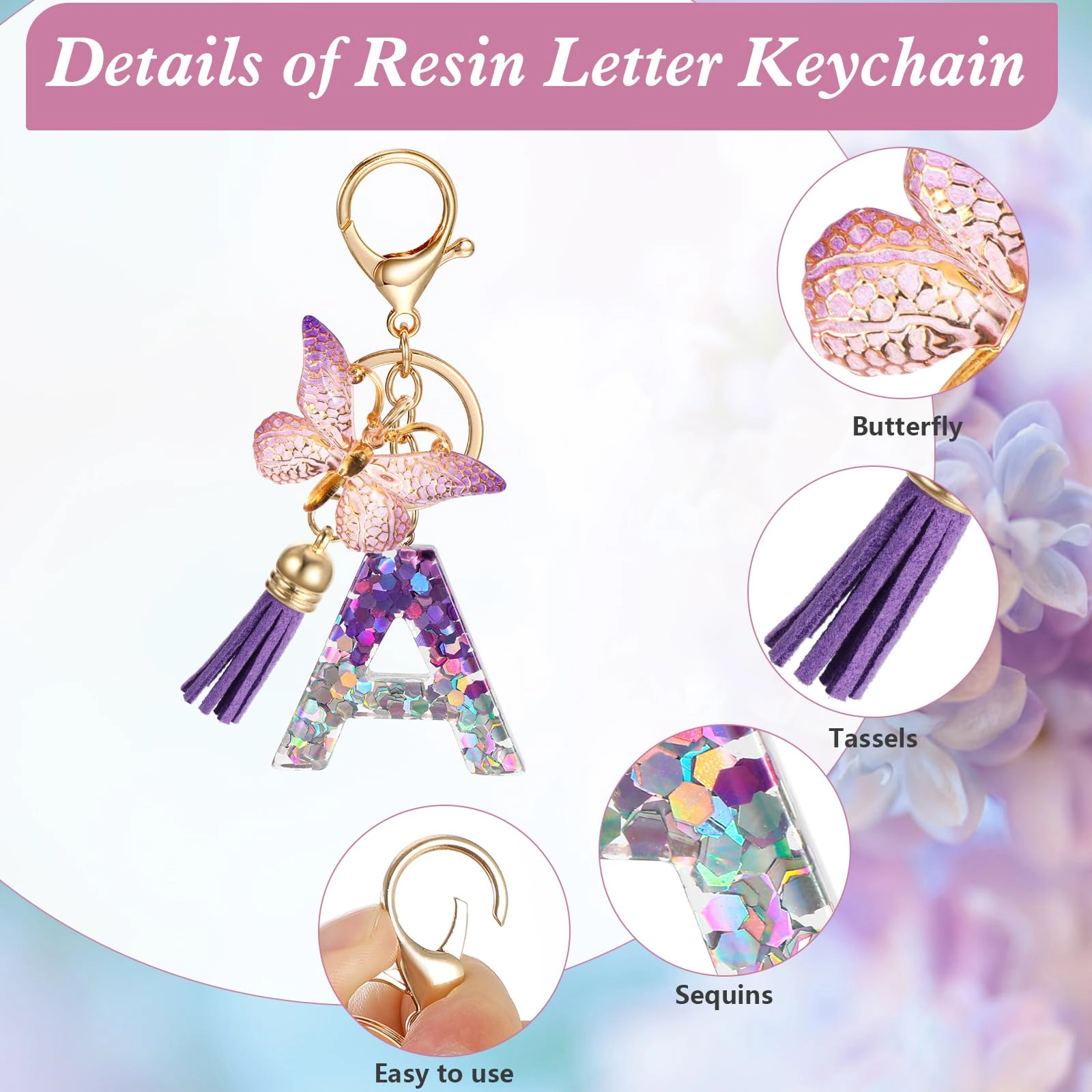 Initial Letter Keychain