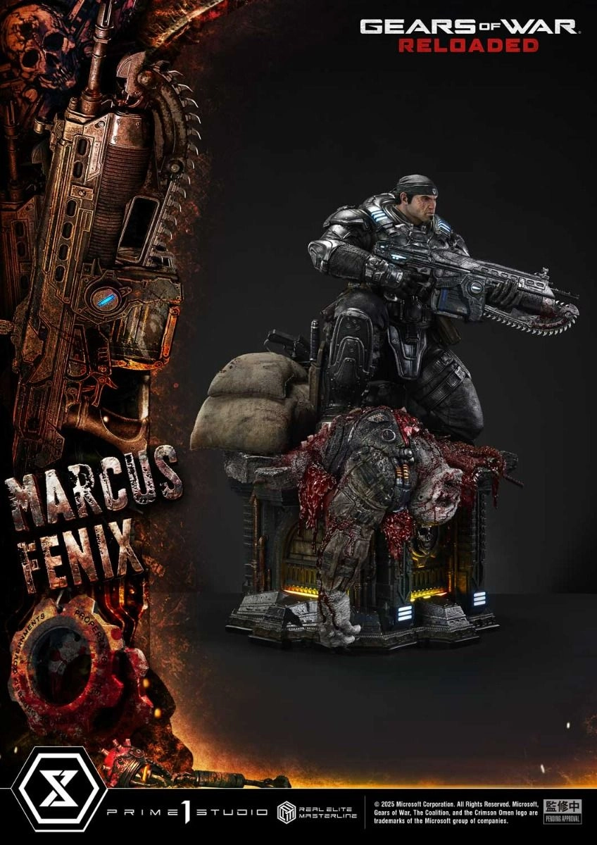 Marcus Fenix - Gears of War: Reloaded Real Elite Masterline - 1/3 scale LED Illumination Statue