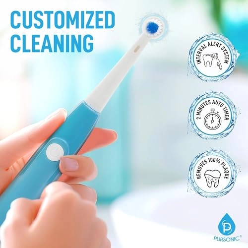 Rotating Electric Toothbrush - 3 Brush Heads 3 Cleaning Modes USB Rechargeable