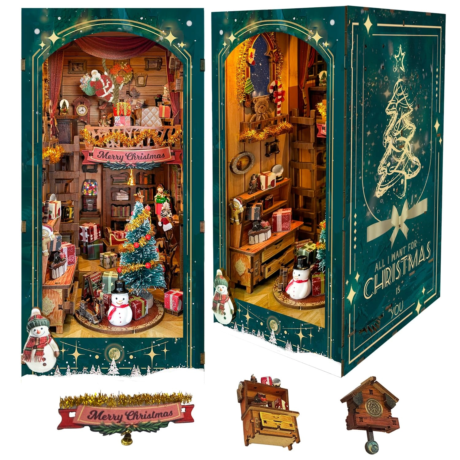 DIY Book Nook Kit - Miniature Dollhouse LED