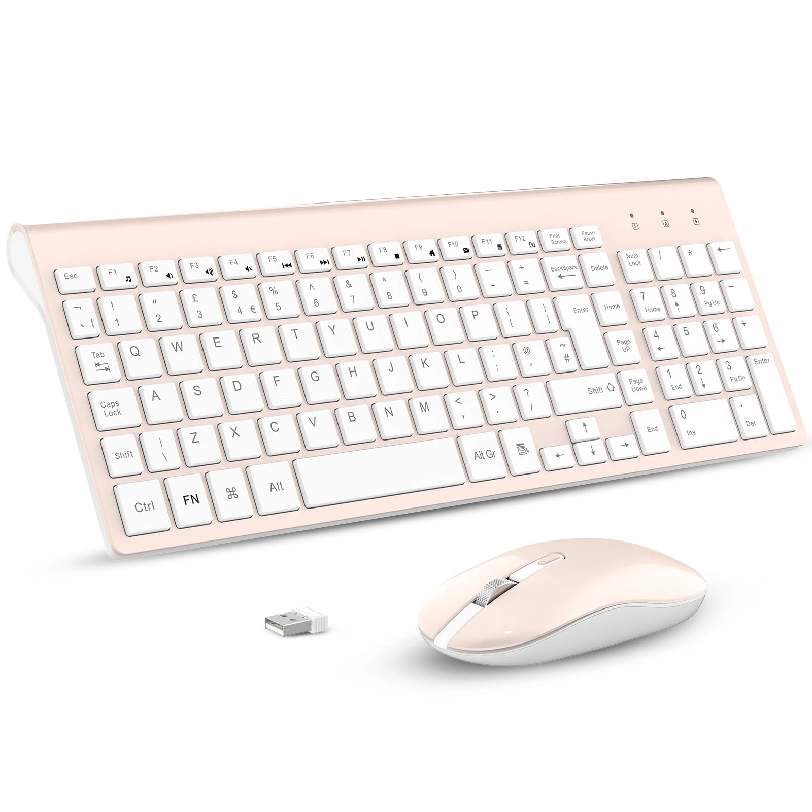 cntorich Wireless Keyboard Mouse Combo - UK Wireless