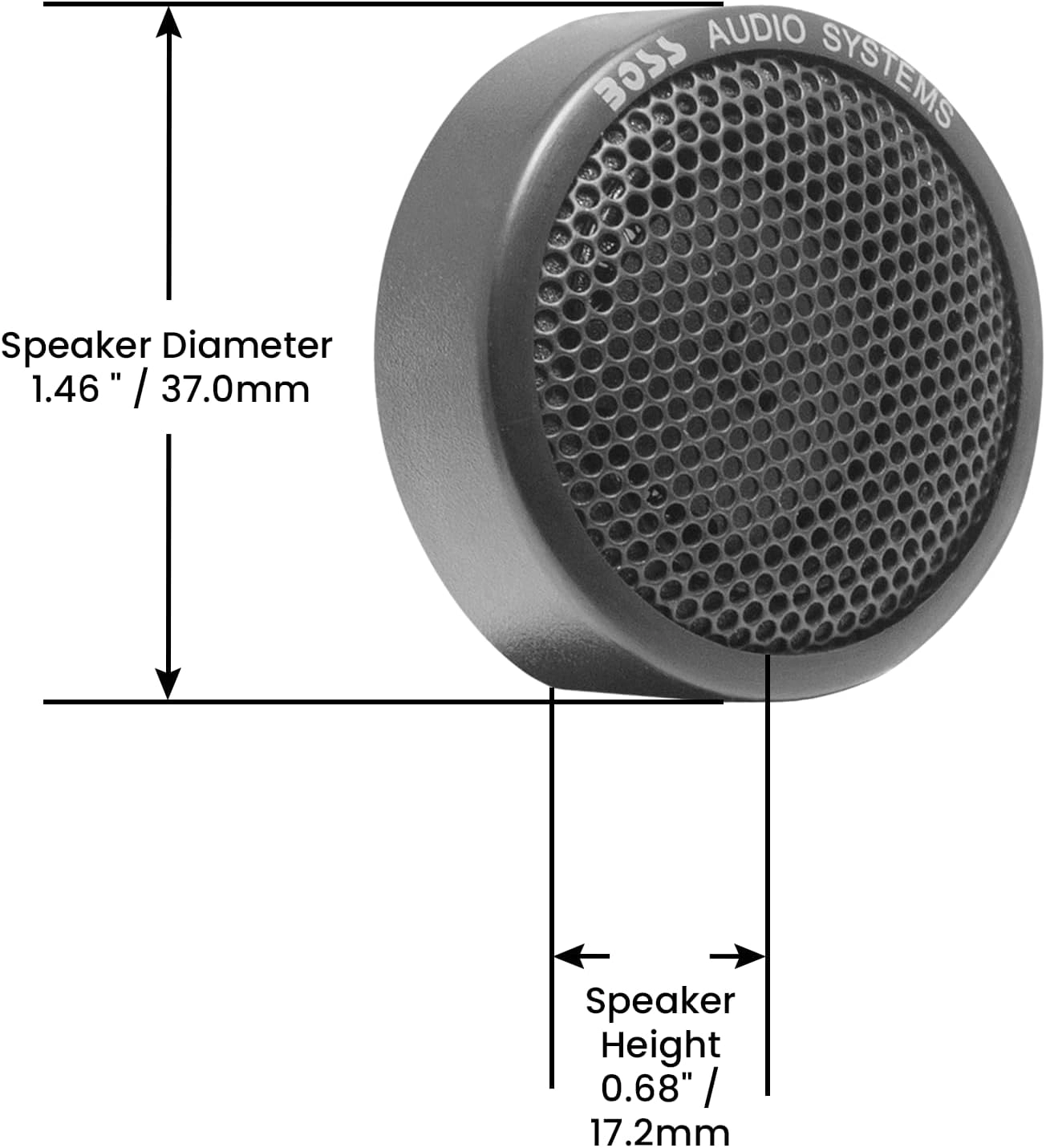 TW18 - 1-inch Micro-Dome Car Tweeters