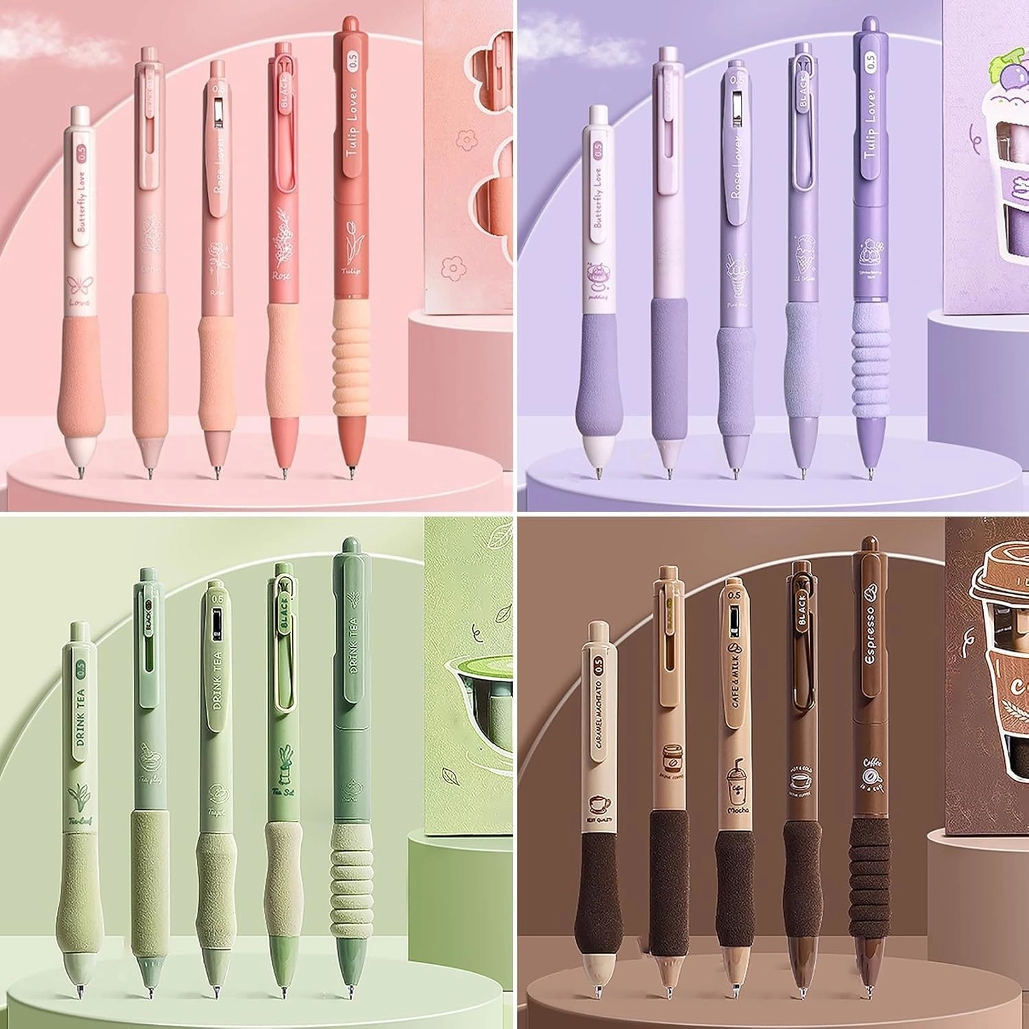 COFFEE PEN - 5Pcs 0.5mm
